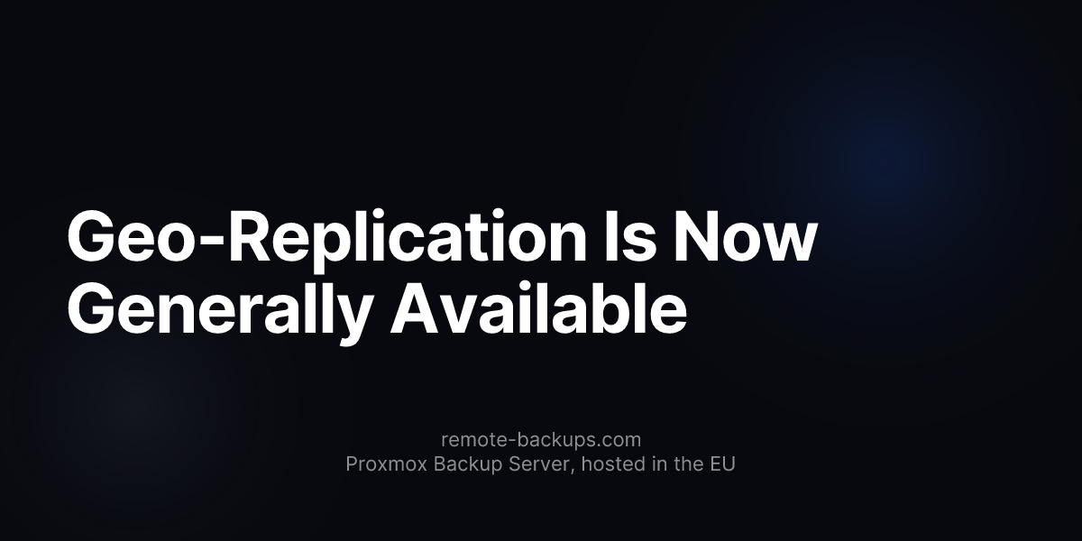 Geo-Replication Is Now Generally Available