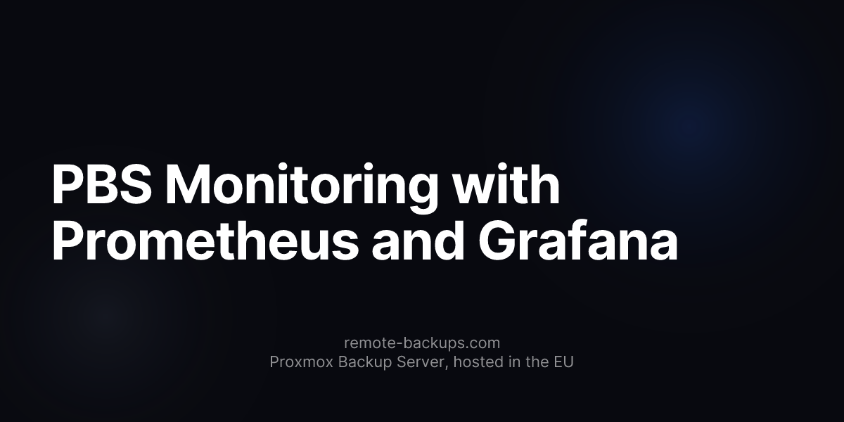 PBS Monitoring with Prometheus and Grafana