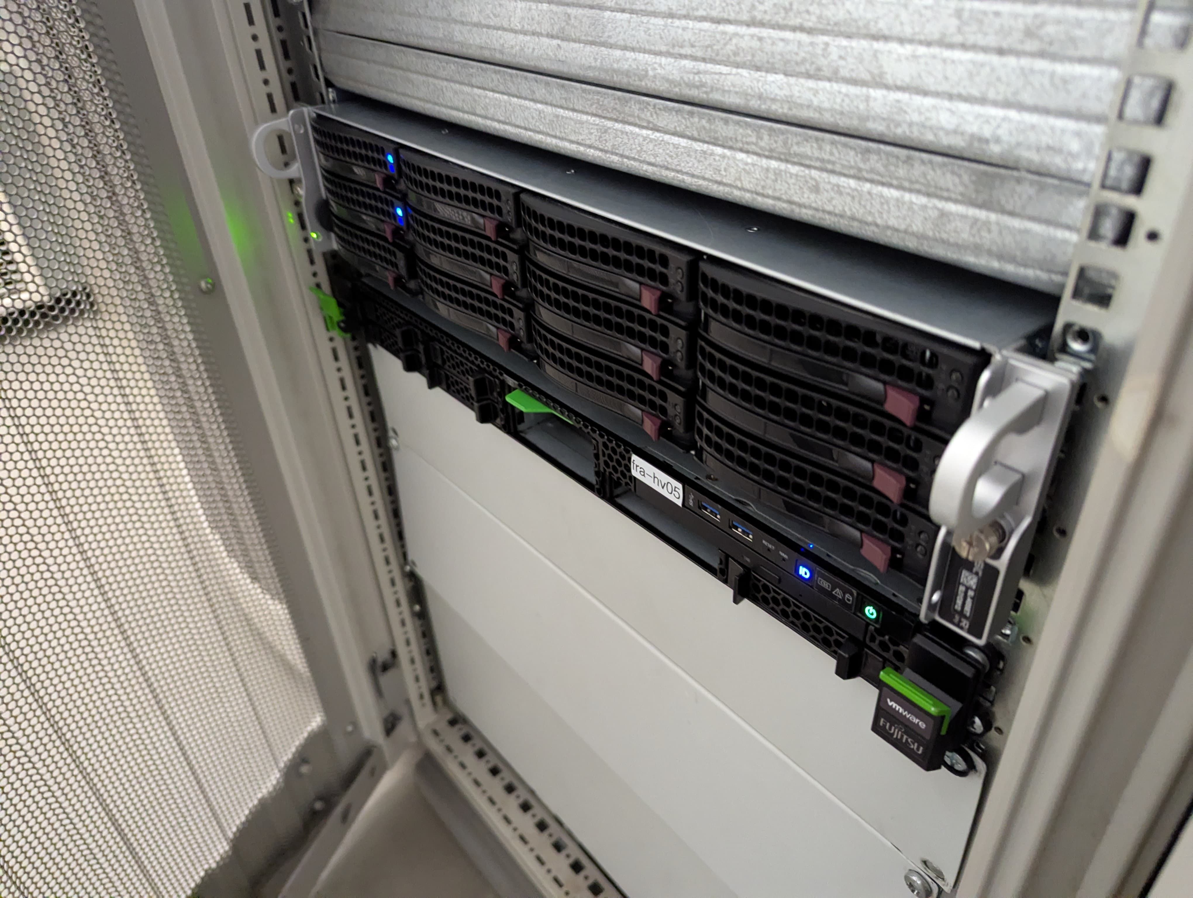 Our servers in Frankfurt datacenter