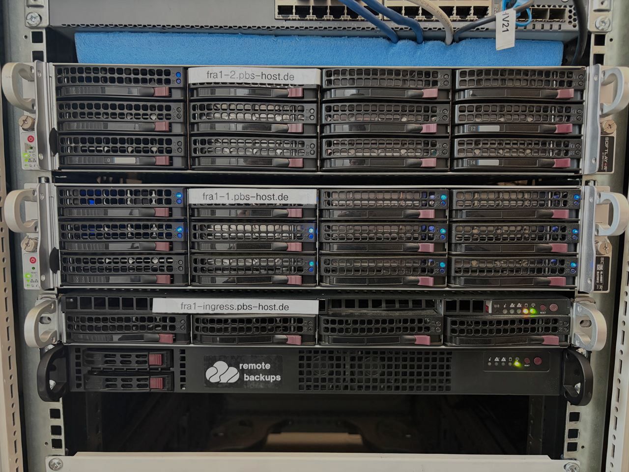 Frankfurt Datacenter - Rack View
